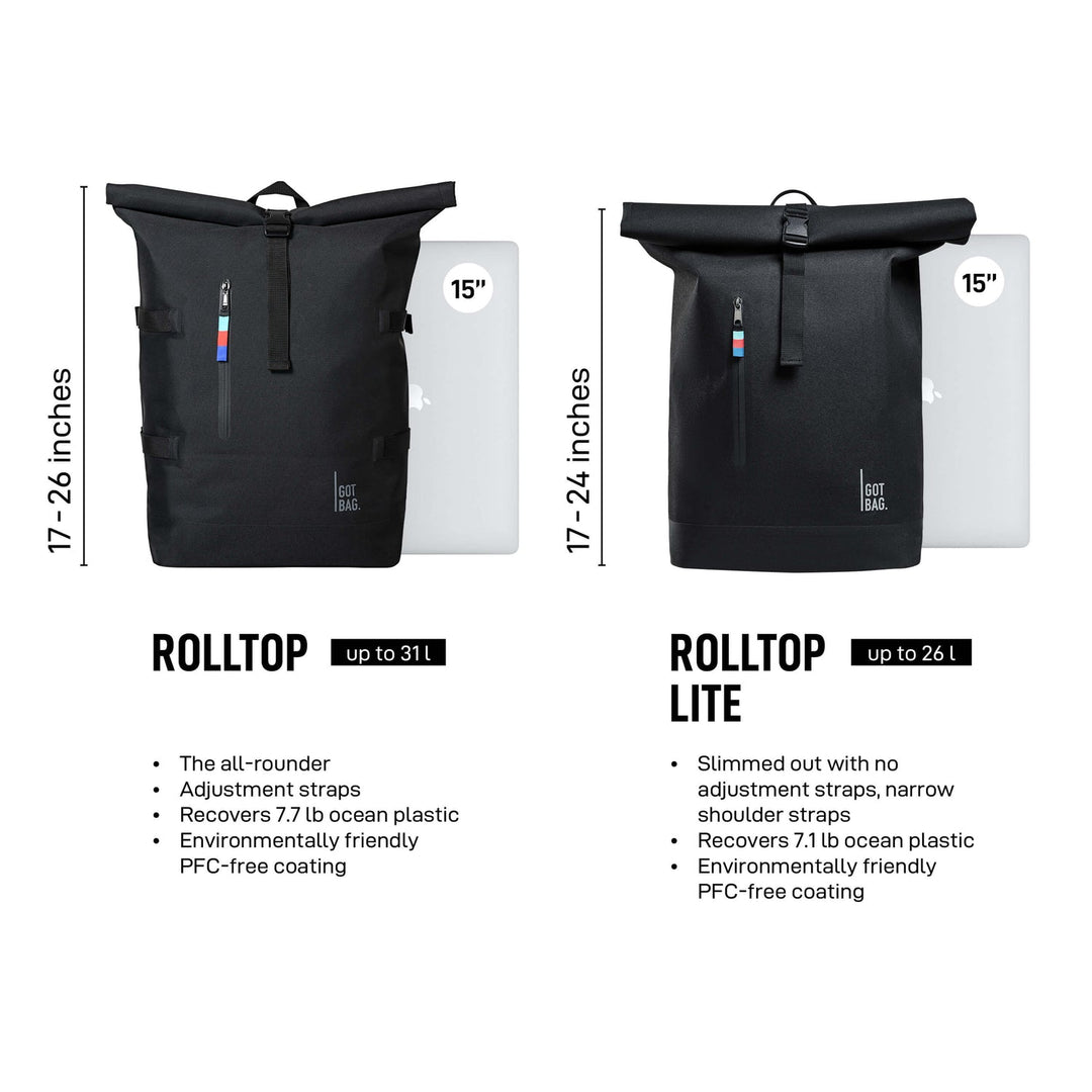 Got-Bag Rolltop Lite Backpack GOT Bags