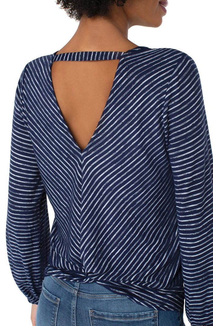 Liverpool Los Angeles Twist Back Long Sleeve Knit