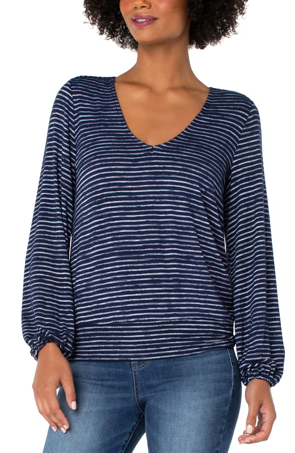 Liverpool Los Angeles Twist Back Long Sleeve Knit