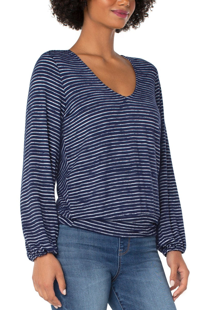 Liverpool Los Angeles Twist Back Long Sleeve Knit