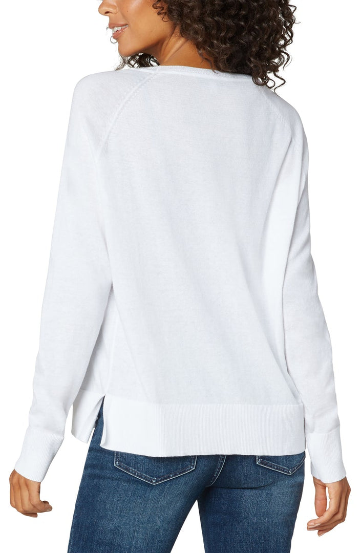 Liverpool Los Angeles Raglan Sweater With Side Slits