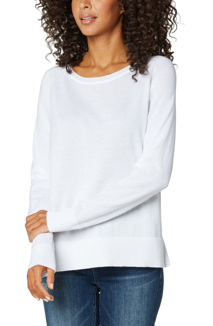 Liverpool Los Angeles Raglan Sweater With Side Slits