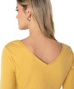 Liverpool Los Angeles Double V Neck Half Sleeve