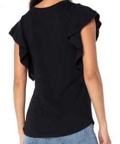 Liverpool Los Angeles Flutter Sleeve Knit