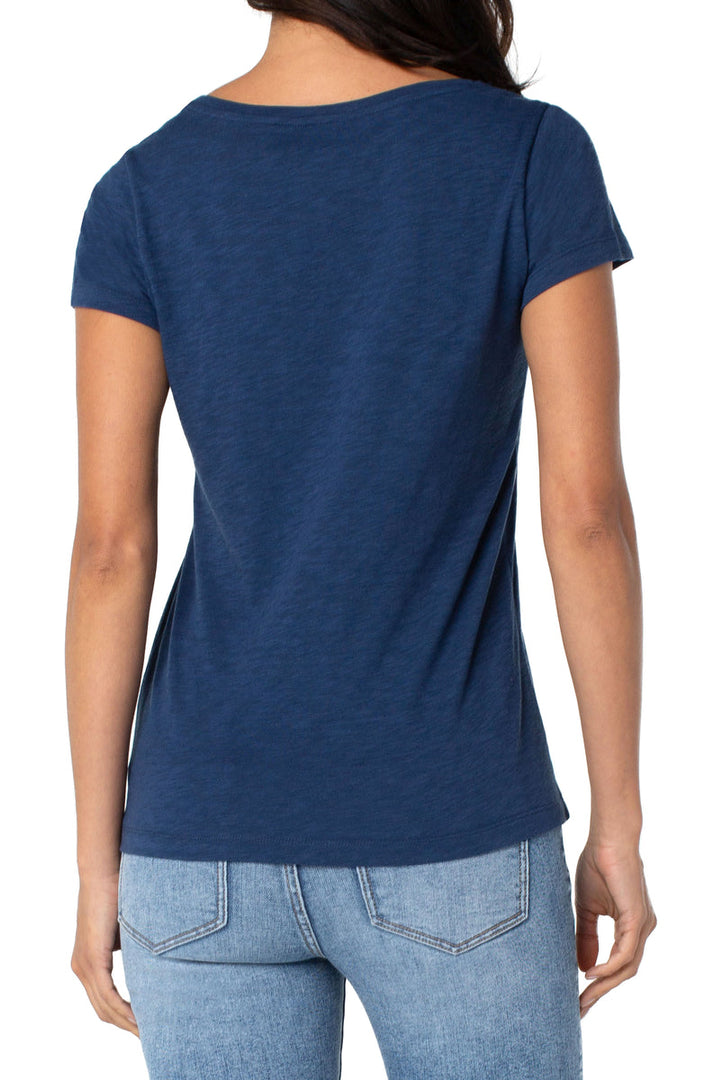 Liverpool Los Angeles Slim Fit V Neck Tee