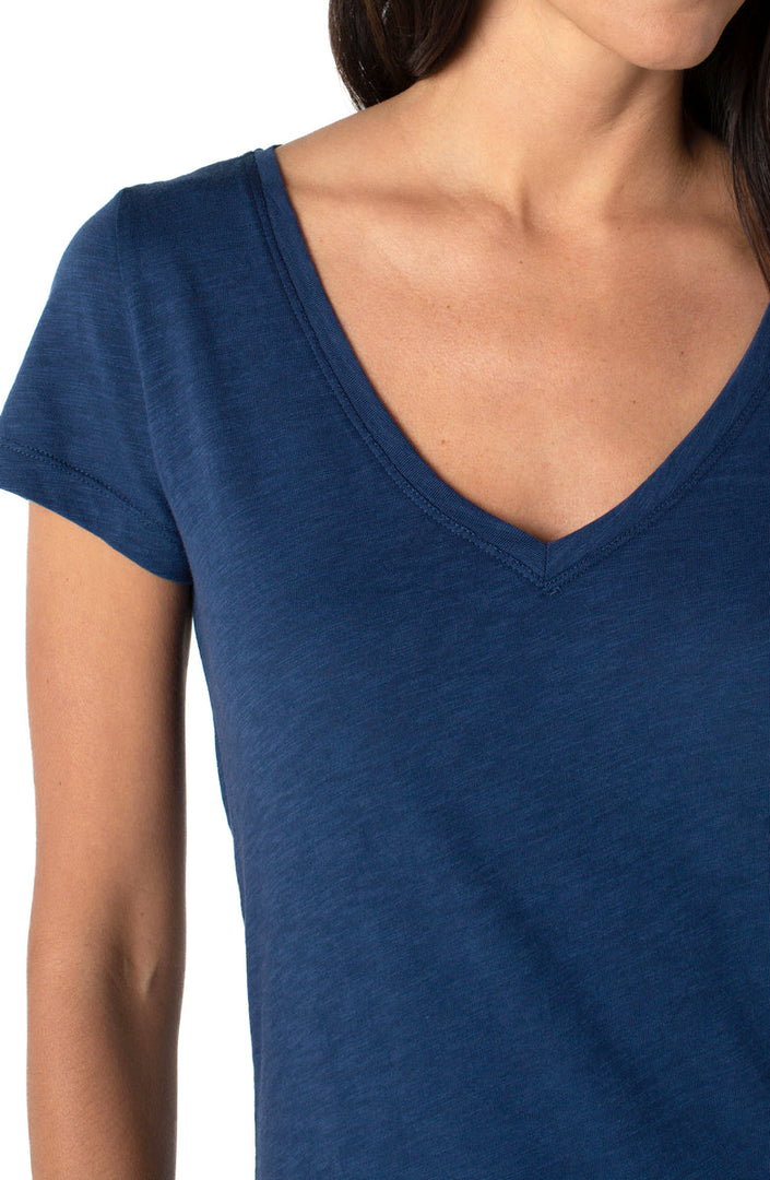 Liverpool Los Angeles Slim Fit V Neck Tee