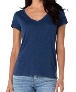 Liverpool Los Angeles Slim Fit V Neck Tee