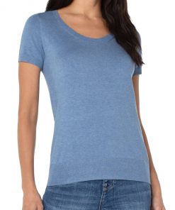 Liverpool Los Angeles Scoop Neck S/S Swtr