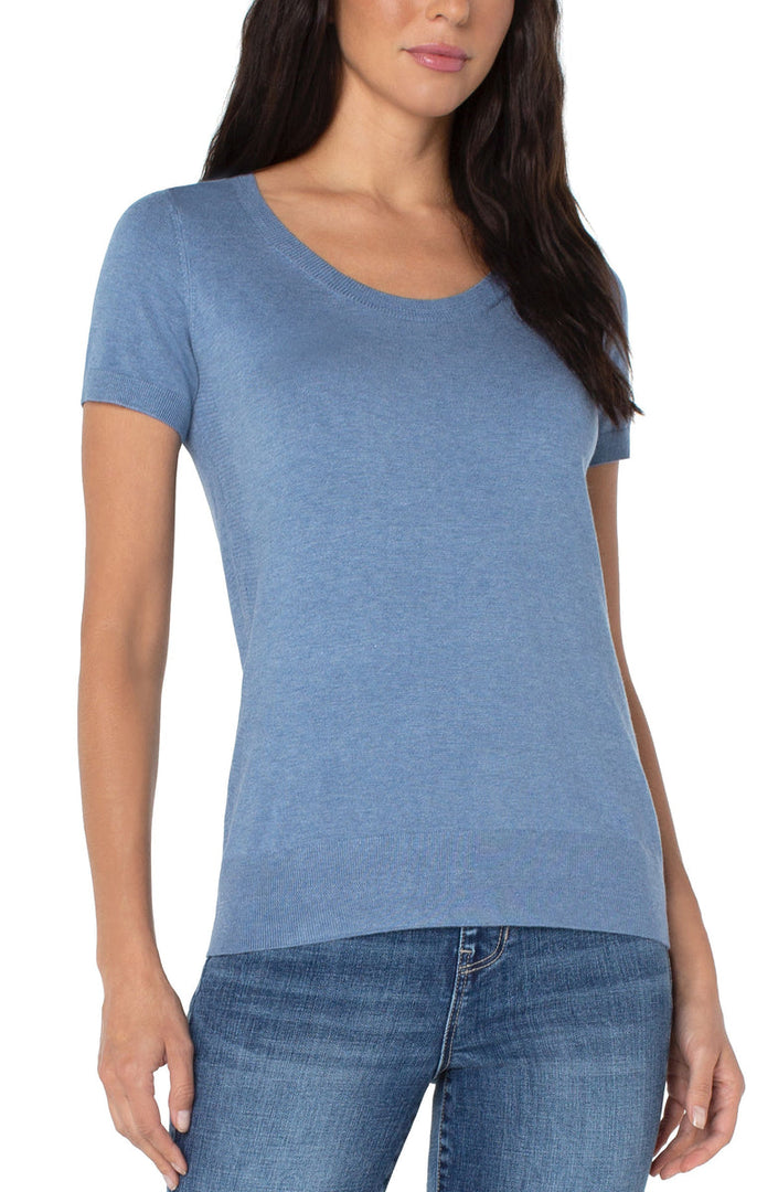 Liverpool Los Angeles Scoop Neck S/S Swtr